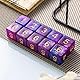 Yourandoll 10 STÜCKE Polyedrische Würfel D6 (1-6) Dice Würfel Acryl Dice Spielwürfel for RPG MTG DND Würfel Tischspiele (Sternenhimmel Lila Blau)