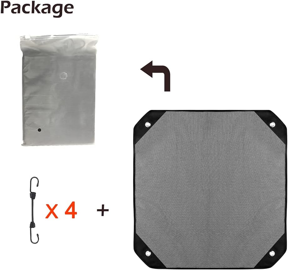Oslimea Central Air Conditioner Cover for Outside Units 36 x 36, Outdoor AC Mesh Cover Defender, All Season Universal AC Cover for outside Central Units Mesh 36" x 36"