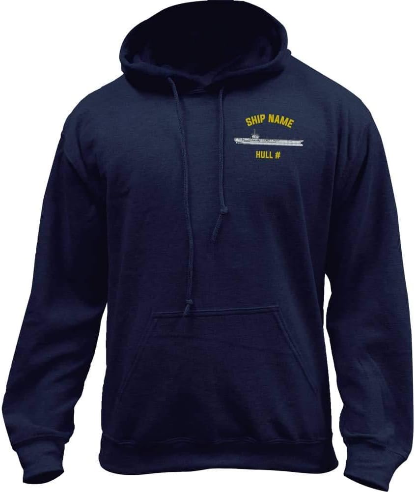 Customizable U.S. Navy Ship Nimitz Class Pullover Hoodie