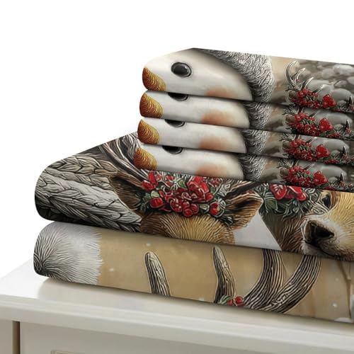 Housse de couette bonhomme de neige zippée anti-acarien lit - 7
