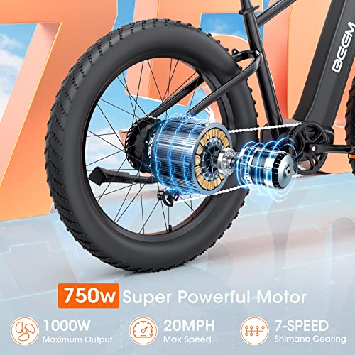 image for UDON BEEMONE Electric Bike for Adults One-Step, 1000W Motor Electric B