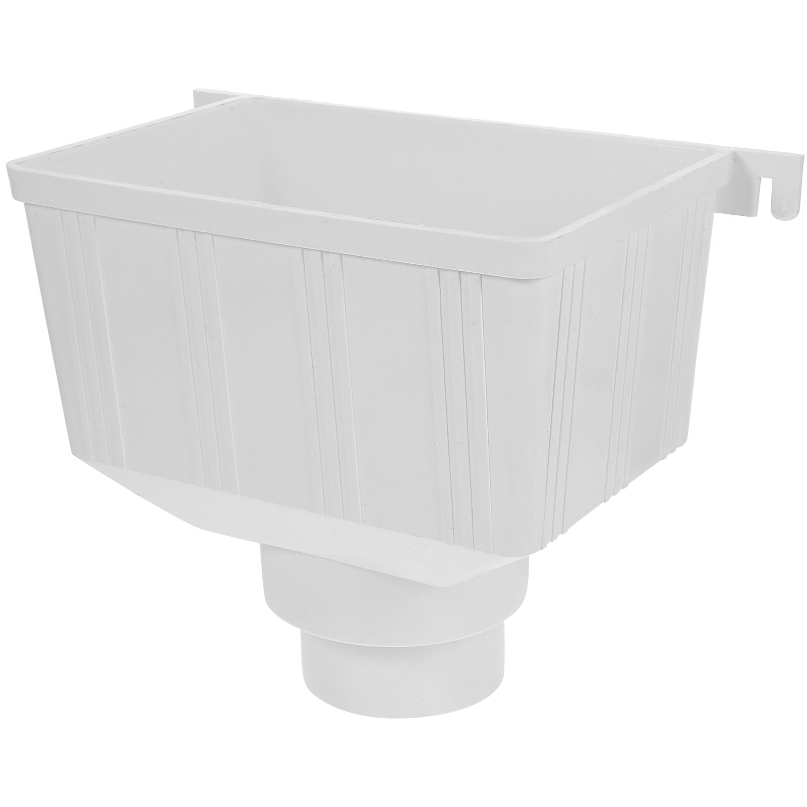 Garneck PVC Fallrohradapter Regenwassersammler 110mm mit Ablauf Trichter für Regentonne Dachrinnenumleitung Garten Bewässerungssystem