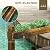 Outsunny 7.5' Wooden Garden Bridge with Planters, Stained Finish Arc Footbridge with Safety Railings for Backyard, Pond Stream, Stained Wood