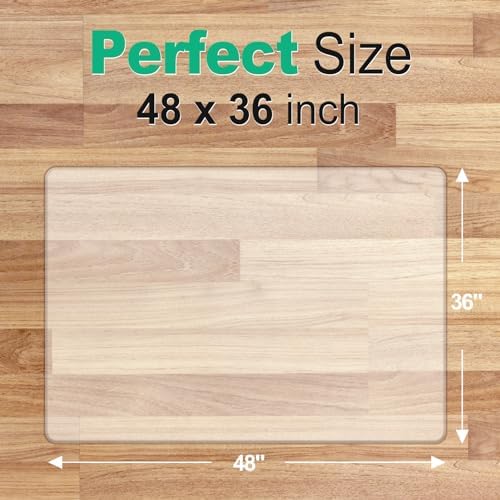 Clear Chair Mat for Hardwood Floor: 48
