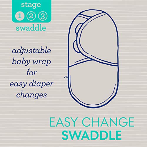 SwaddleMe Easy Change Swaddle – Size Small/Medium, 0-3 Months, 2-Pack (Unicorn Universe)