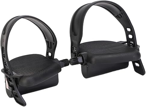 Exercise Bike Replacement Pedals,Exercise Bike Pedal with Strap Spin Bike Pedal Replacement for Indoor Exercise Bike Accessory 1Pair Exercise Bike Parts Replacement
