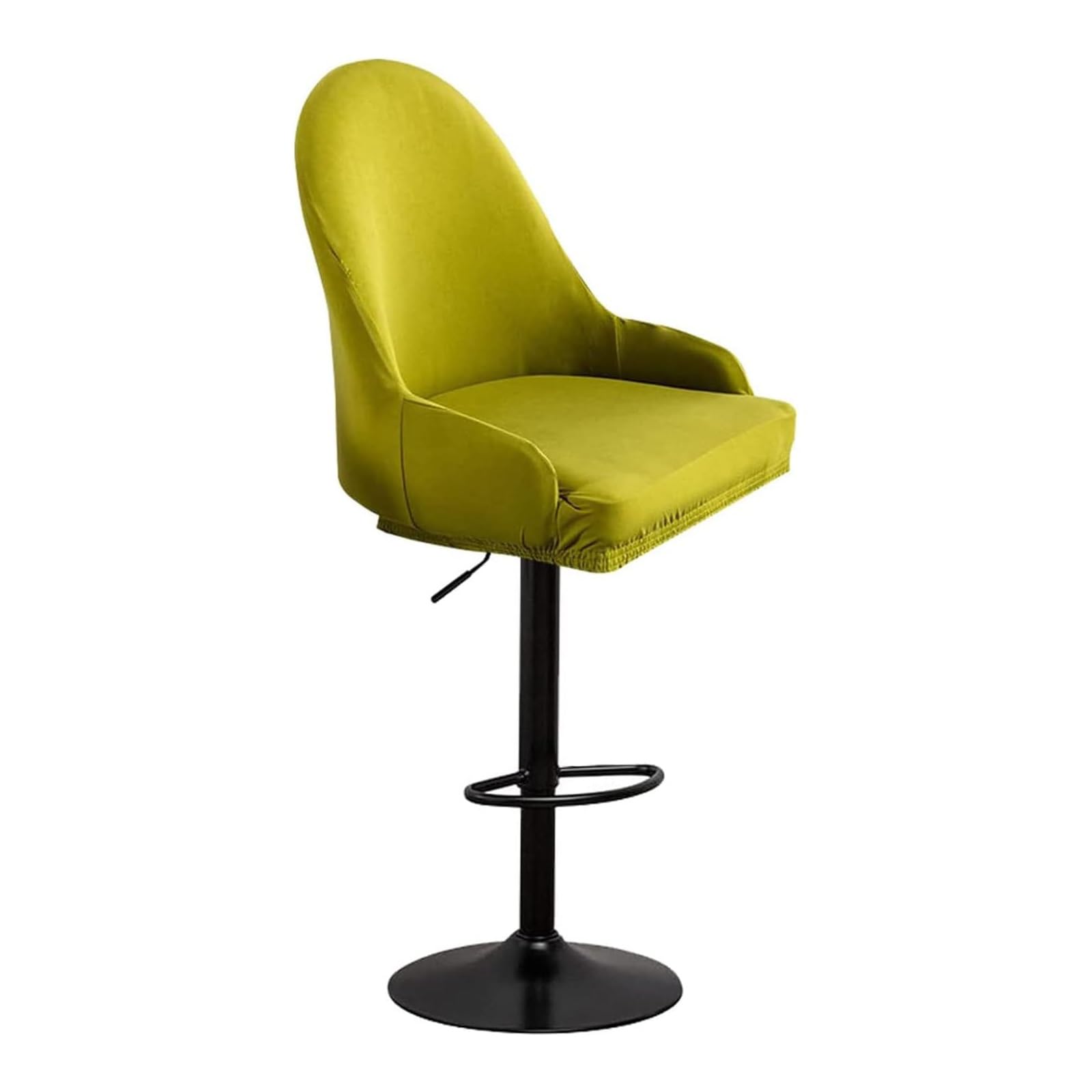 Housse de chaise de bar verte idéale pour réinventer l'ambiance de votre cuisine