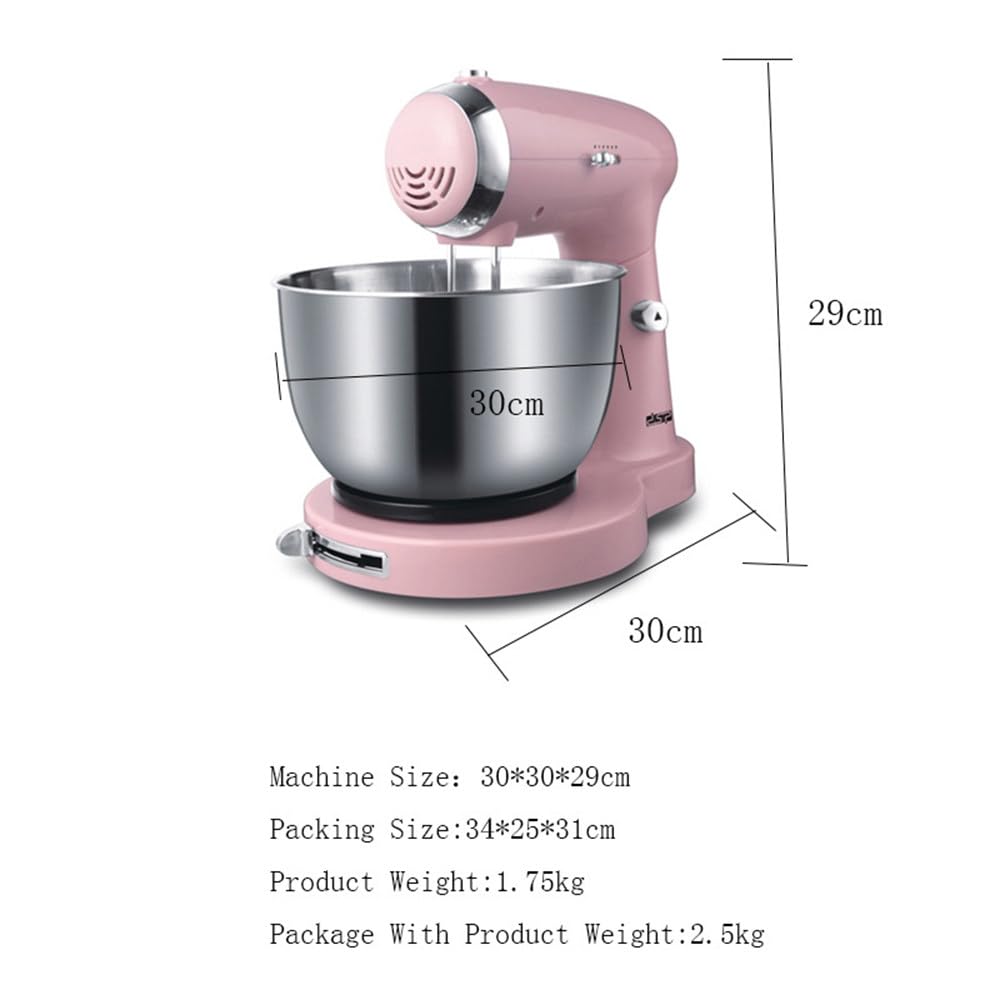 Impastatrice verticale, impastatrice per pasta multifunzionale in acciaio inox – 5 velocità, 350 Watt, ciotola da 3,2 litri – Impastatrice salvaspazio