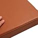 Chair cushion Cuscini per Sedie Spesse in Pelle,Impermeabile Removeable Quadrata Durevole Cuscino del Sedile per Divano da Pranzo Sedia Ufficio Pads Sedia-Brown 45x45x8cm(18x18x3inch)