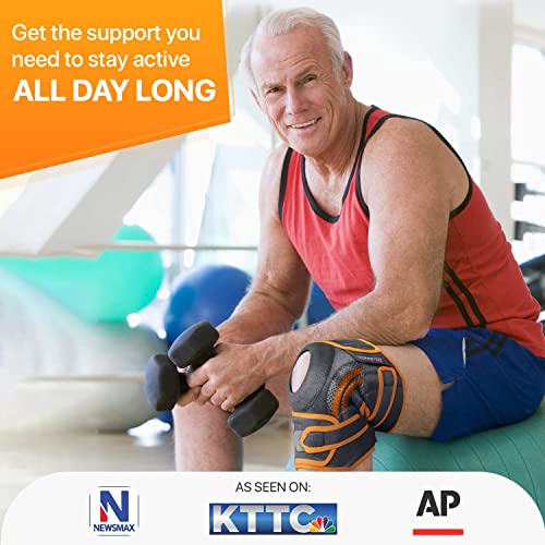 Dr. Brace Elite Knee Brace With Side Stabilizers & Patella Gel Pads For Maximum Knee Pain Support And Fast Recovery For Men And Women-Please Check How To Size Video (Xxl, Mars) #TOP3