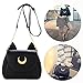 Imagen de XLKJ Bolso Mujer Moda Casual Bolso PU Cuero adornado con Luna Hermosa y Gatos Diseño de la oreja