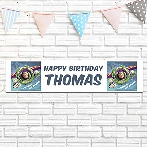 Toy Story Buzz Lightyear Banner Personalised Toy Story buzz Lightyear Birthday Party Banner Luxury Banner Fast Delivery 900x210mm Cover