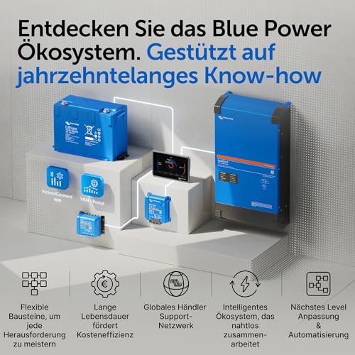 Victron Energy BlueSolar MPPT Laderegler - Solar Laderegler - 100V 50 Amp 12/24-Volt