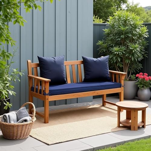 Asiento de banco impermeable exterior con espuma de 5cm y base antideslizante 3