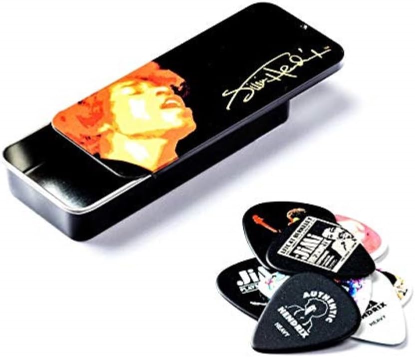 Dunlop JHPT03H Jimi Hendrix Electric Ladyland Pick Tin Assorted Heavy 12 Picks/Tin