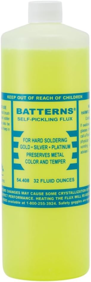 Battern's Self Pickling Hard Solder Flux 32Oz