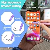 Thinp 3 Pcs Stylus Pens for Touch Screens, 2 in 1 Stylus Pen for Tabelt High Precision And Sensitivity Stylists Pens Multicolored Double Rubber Tips Compatible with Phone, Android and Samsung Tab - Image 3