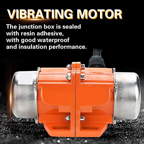 Vibrating Motor, Low Noise Light Quality Electric Vibrating Motor Waterproof For Mining For Metallurgy For Mechanical Equipment For Electricity(Single Phase 70W) #TOP5