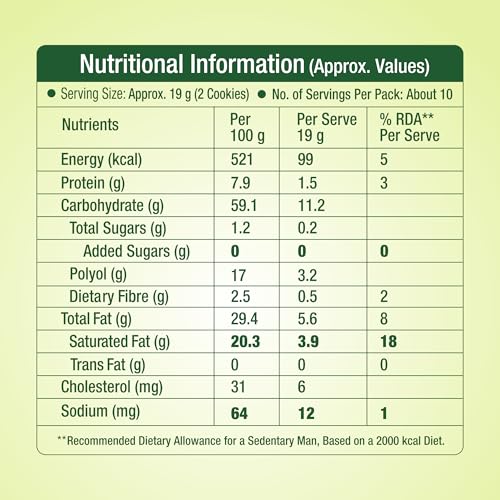 Image of Lo Foods Gluten Free Cookies, No Added Sugar, Pista Cashew Biscuits, Gluten Free Cookies 200g