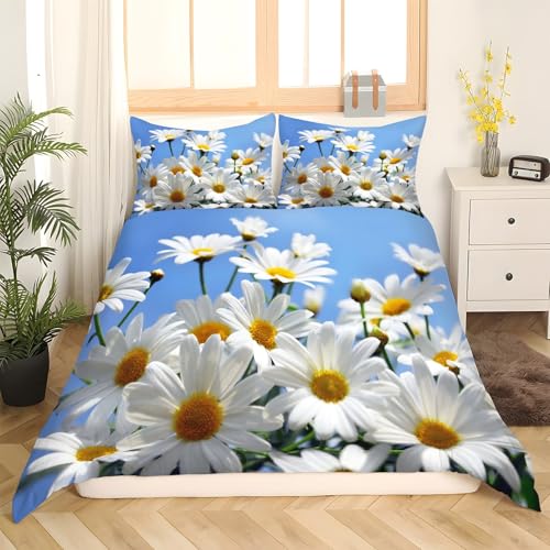 Housse de couette 160x200 fleurs pour une chambre parentale printanière