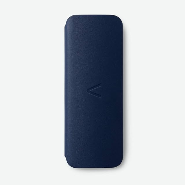 AliveCor KardiaMobile 6L Carry Pod - Soft, crafted leather, Magnetic closure keeps your device safe, Fits in pocket or bag, (Navy)