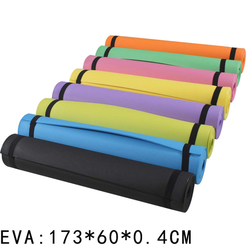 HEITIGN Tappetino Yoga 4MM Eva Antiscivolo Fitness Slim Yoga Home Gym Tappetini per Esercizi Pilates Gym Tappetini per Esercizi Tappetino per Fitness (Arancia)