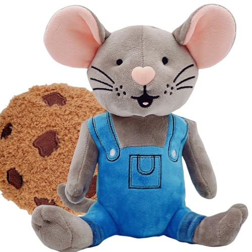 MKTRGOE Give Mouse Cookie Plush Toy, Mouse with Cookie, 2-Piece Book Buddy Stuffed Animals for Kids and Teachers