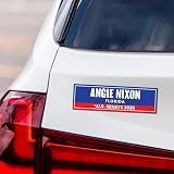 Angie Nixon for Florida Senate 2026 Car Magnet - Vote Angie Nixon Vehicle Magnet, Florida Senate Elections 2026 Magnet - 10" x 3"