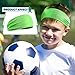 12 Pieces 16 Inch Wicking Elastic Athletic Sweatband Headbands - Soft Hairbands for Sports, Toddlers, Boys and Girls (Dark Colors)