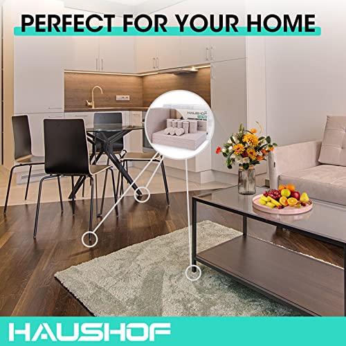 Haushof 110 Pieces Felt Furniture Pads - Include 10 Pcs 8"X6" Felt Sheets, Premium Self Adhesive Felt Pads With Storage Box, Anti Scratch Hardwood Floor Protectors For Furniture Feet Chair Legs #TOP5