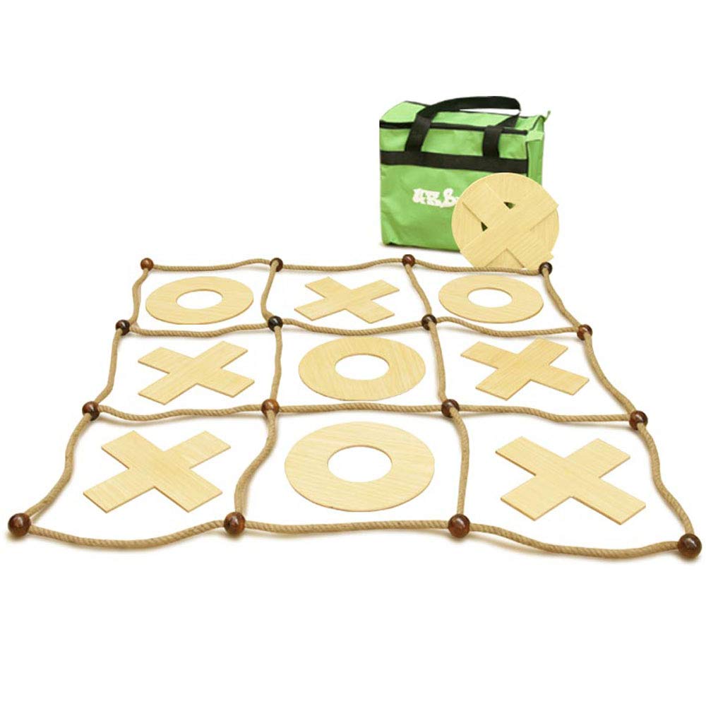 Urban Giant Noughts And Crosses [Set] • 5 x Noughts & 6 x Crosses, Rope frame & Carry Bag • Great family fun for all ages