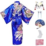 【Accessoires Riches】Chaque ensemble de kimono comprend tous les accessoires essentiels : 1 * Masque de Renard, 1 * paire d'Accessoires pour Cheveux, 1 * Eventail Pliant, et 1 * paire de Chaussettes, complétant ainsi l'apparence générale.