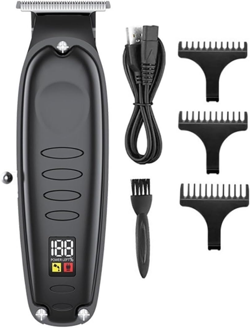 Hair for Men 0mm Gapped Carving Clipper LCD Display Professional Electric Finish Cutting Machine Hairdresser