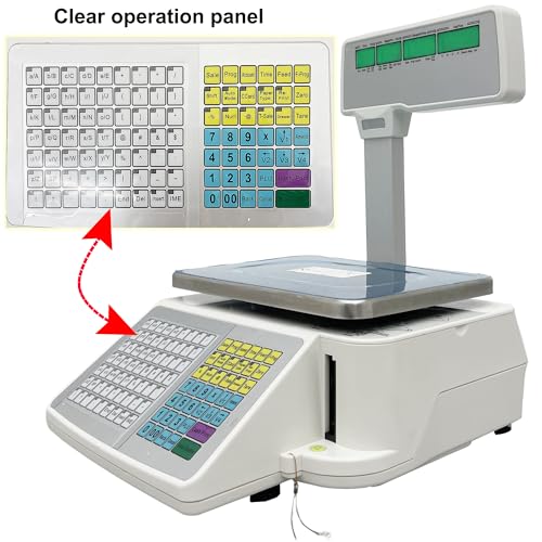 Báscula Digital con Impresora Térmica y Pantalla LCD Doble miniatura 4