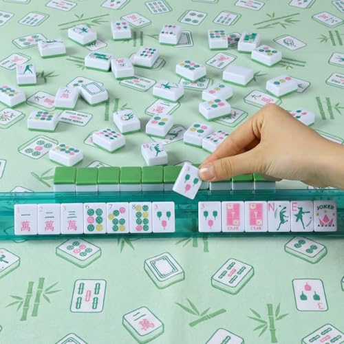 Juego de mesa American Mahjong con 160 fichas grabadas miniatura 5