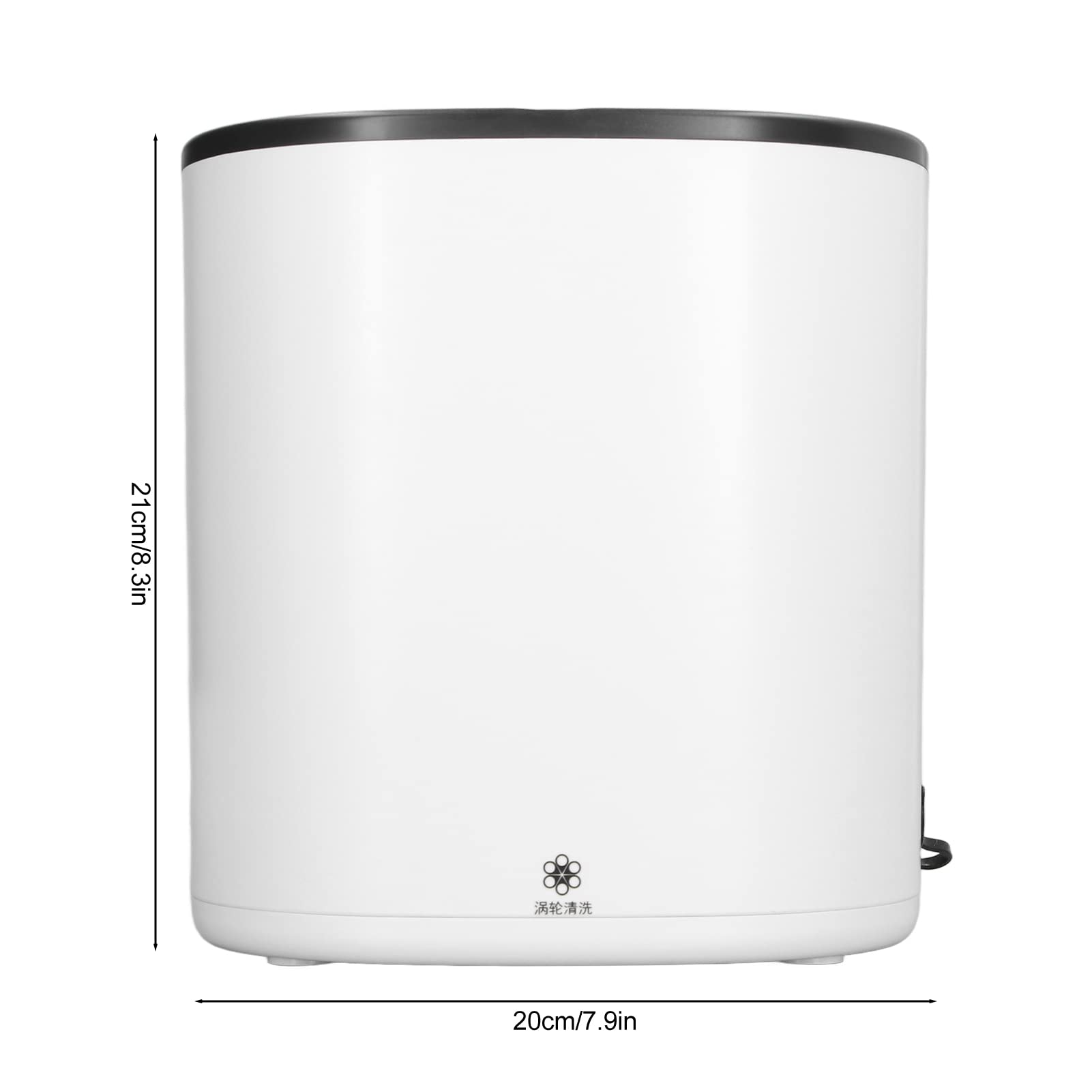 4.5L Przenośna Pralka z Wirującym Koszem Spustowym Mini Mała Pralka Turbinowa do Mieszkania Podróżnego RV 100 do 240V (Wtyczka UE)