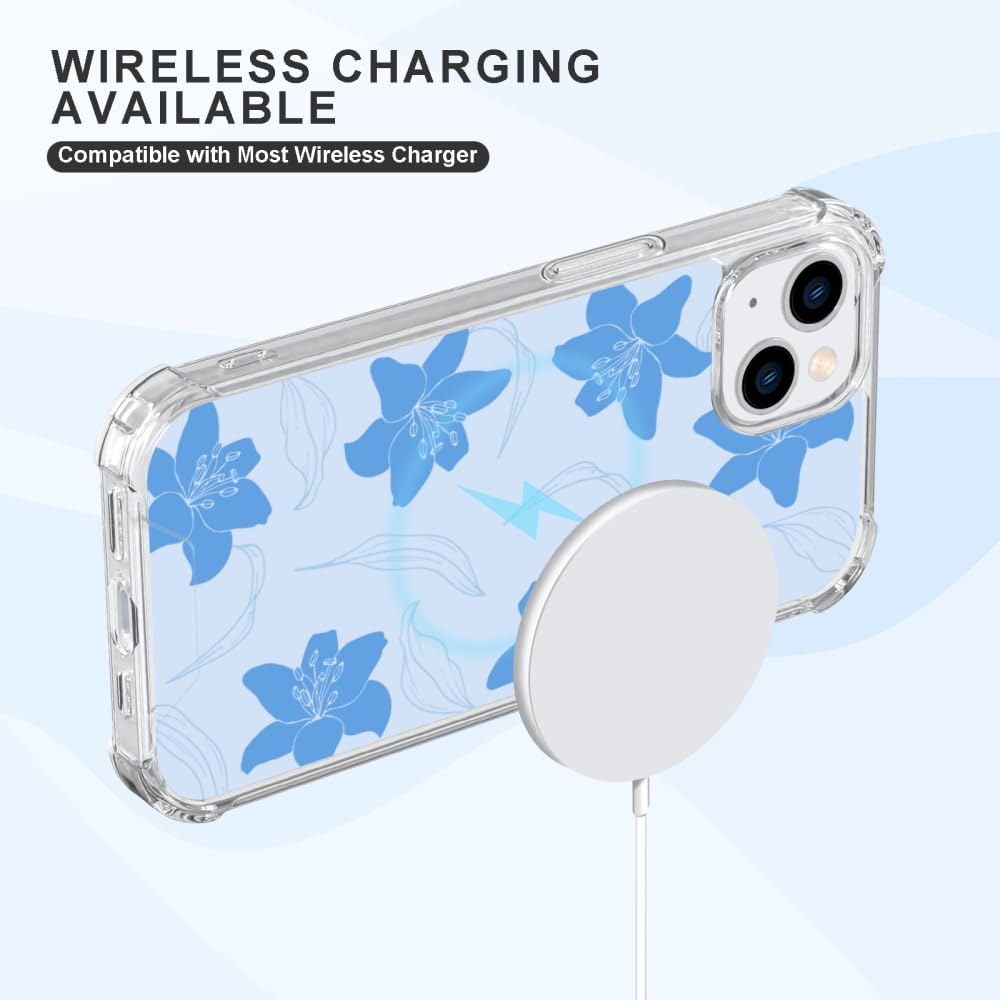Amazon.com: Blue Lily Phone Case Compatible with iPhone 16 15 14