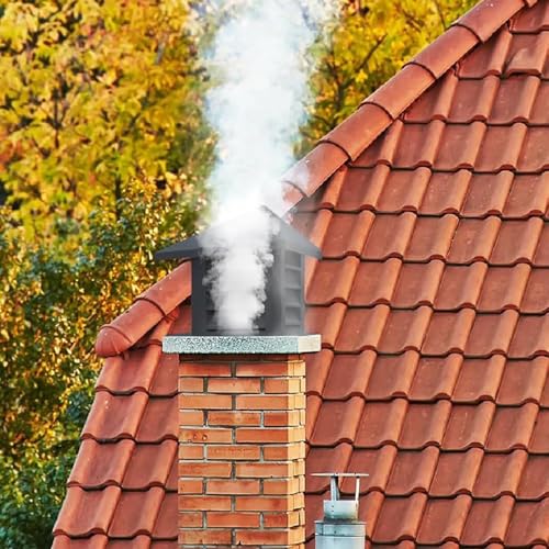 Tapa de chimenea con ventilación superior y protección antipioggia 4