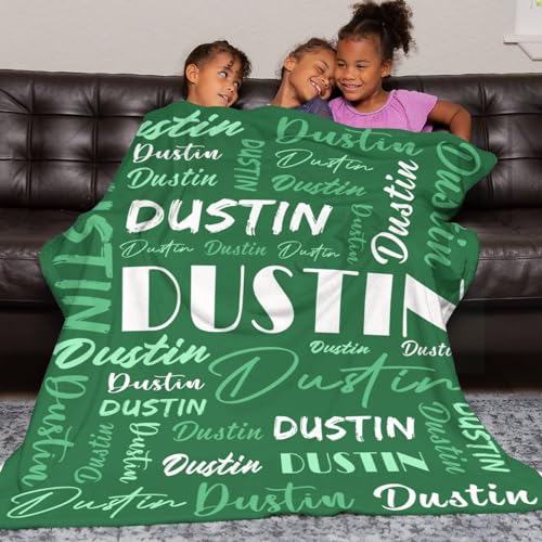 Personalized Blankets for Kids with Names Customized Blankets with Name for Adult Custom Blanket Gift for Birthday Christmas Valentines Day Gift