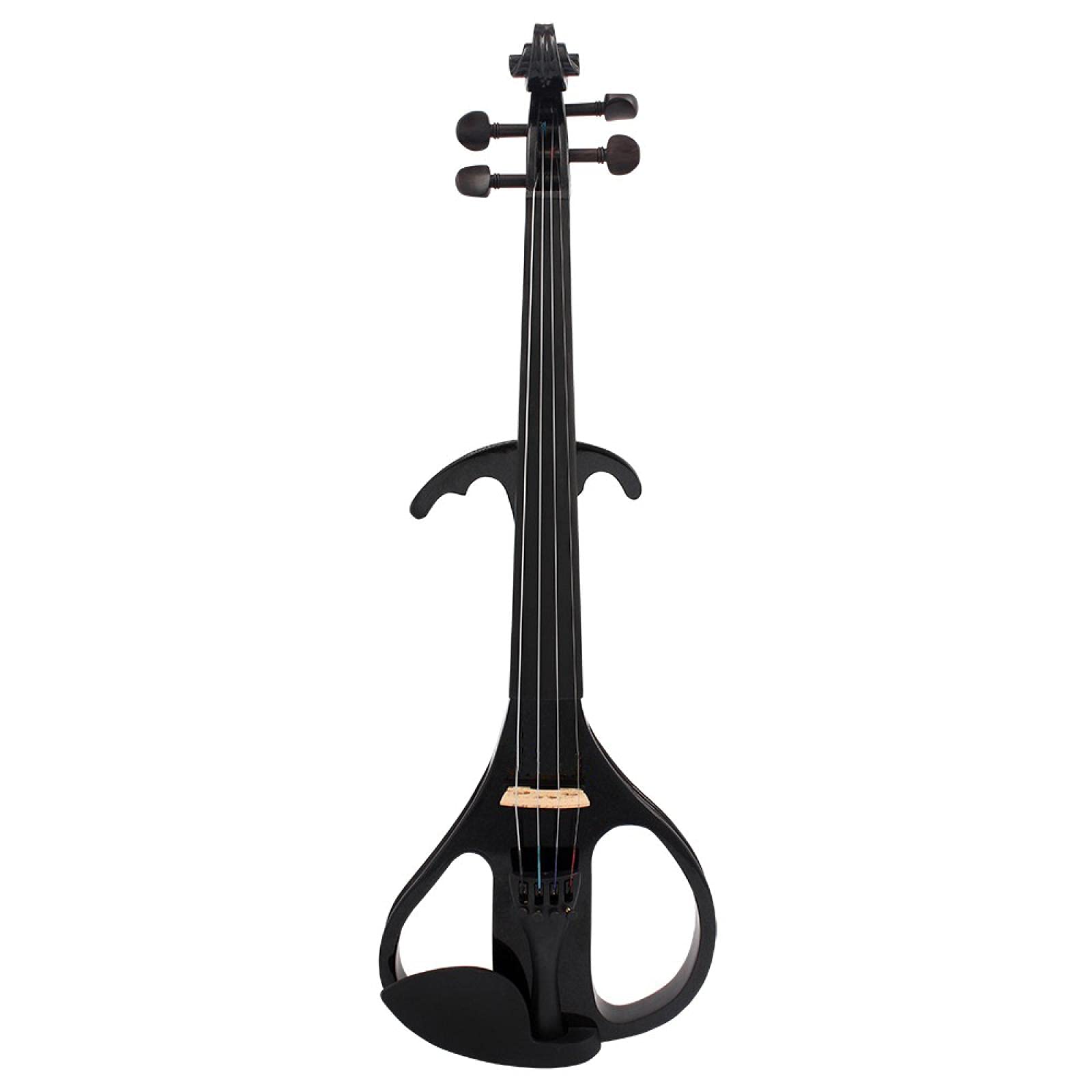 Violino elettronico E Violino elettrico 4/4 Tastiera in legno d'acero Tastiera in ebano Strumenti musicali con arco in legno di Brasile con custodia