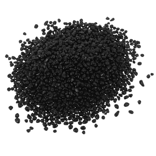 Gravier Décoratif Noir TOYANDONA 500g pour un substrat d'aquarium sain et naturel