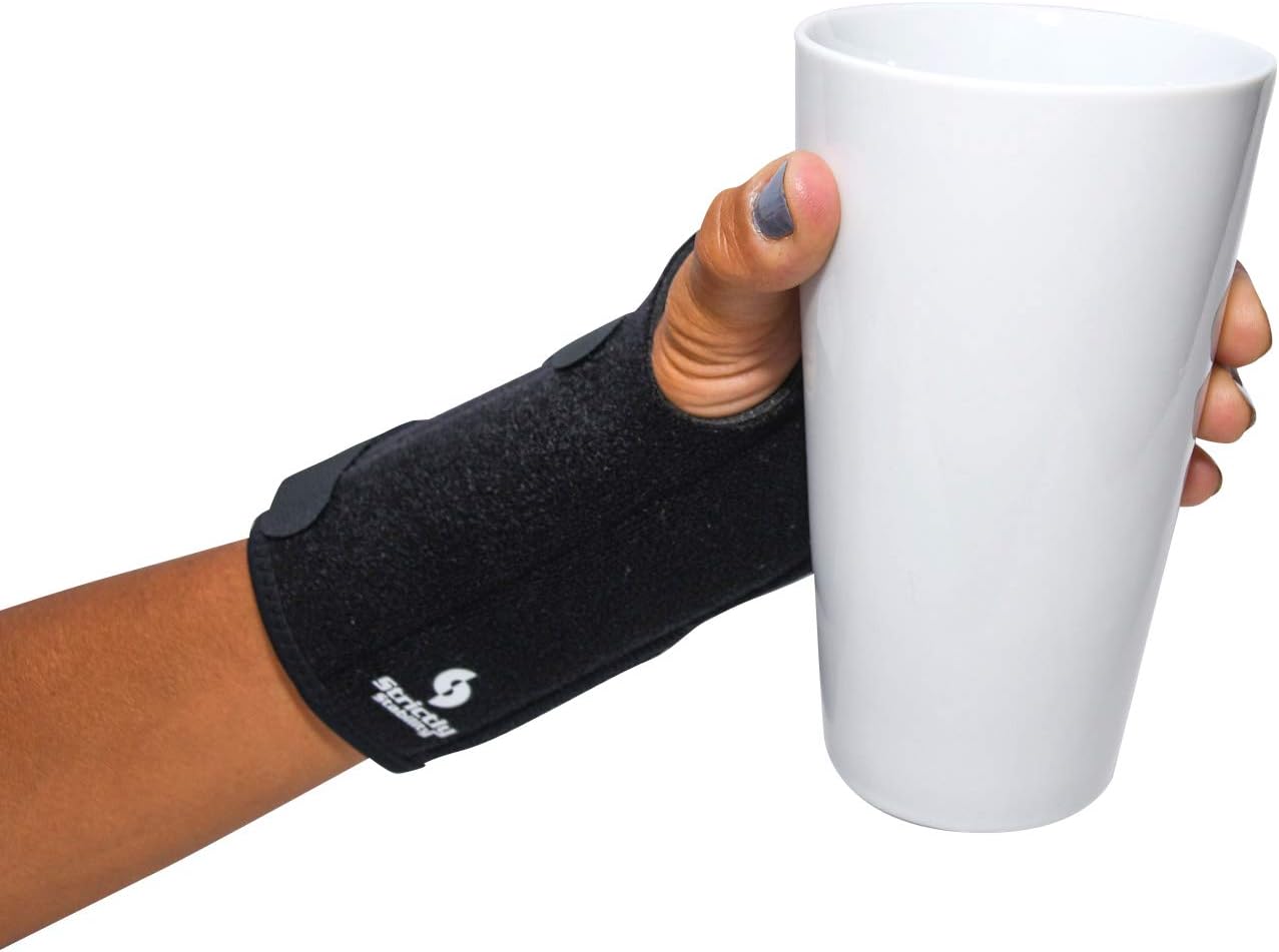StrictlyStability Wrist Brace for Carpal Tunnel, Arthritis, Tendonitis Support Fitting Both Hands (Universal)