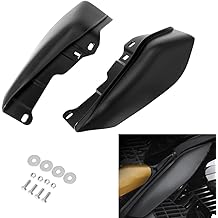 Mid Frame Air Heat Deflectors Compatible para Harley Touring Street Glide Electra Glide Road King 2009-2016 Modelos Sin Ventilador Cool Flow (Matte Black)