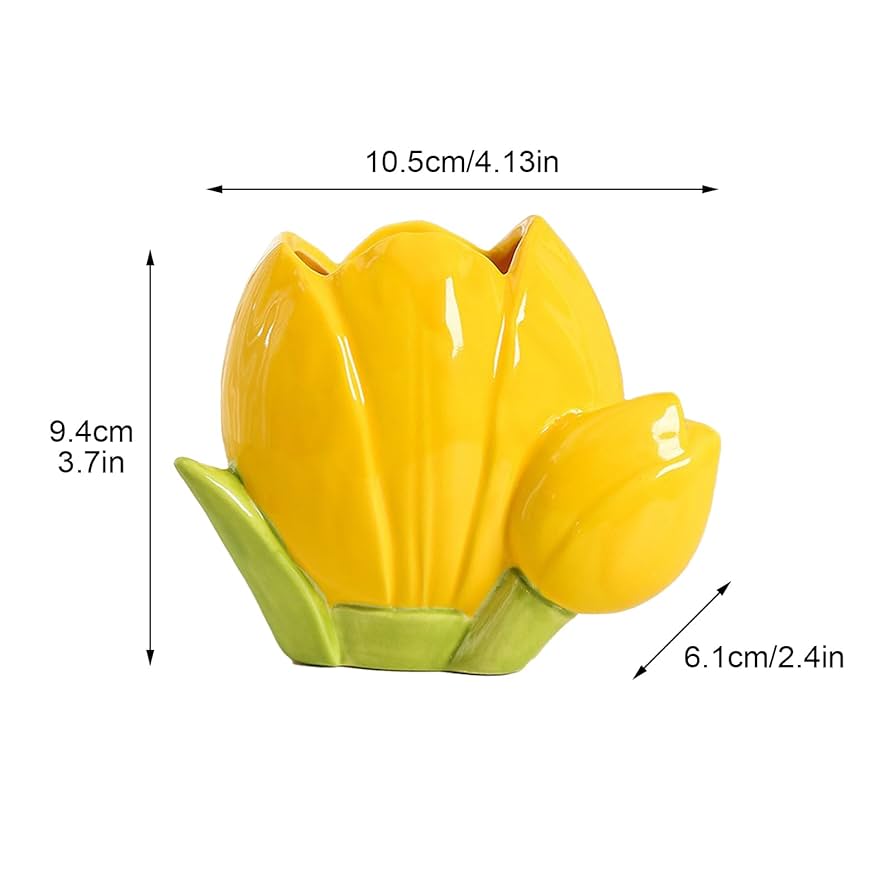 限定SALE 日本未発売 ポーリッシュポタリー 花瓶 花器 チューリップデザイン 花器−ポーリッシュポタリー(ポーランド食器)