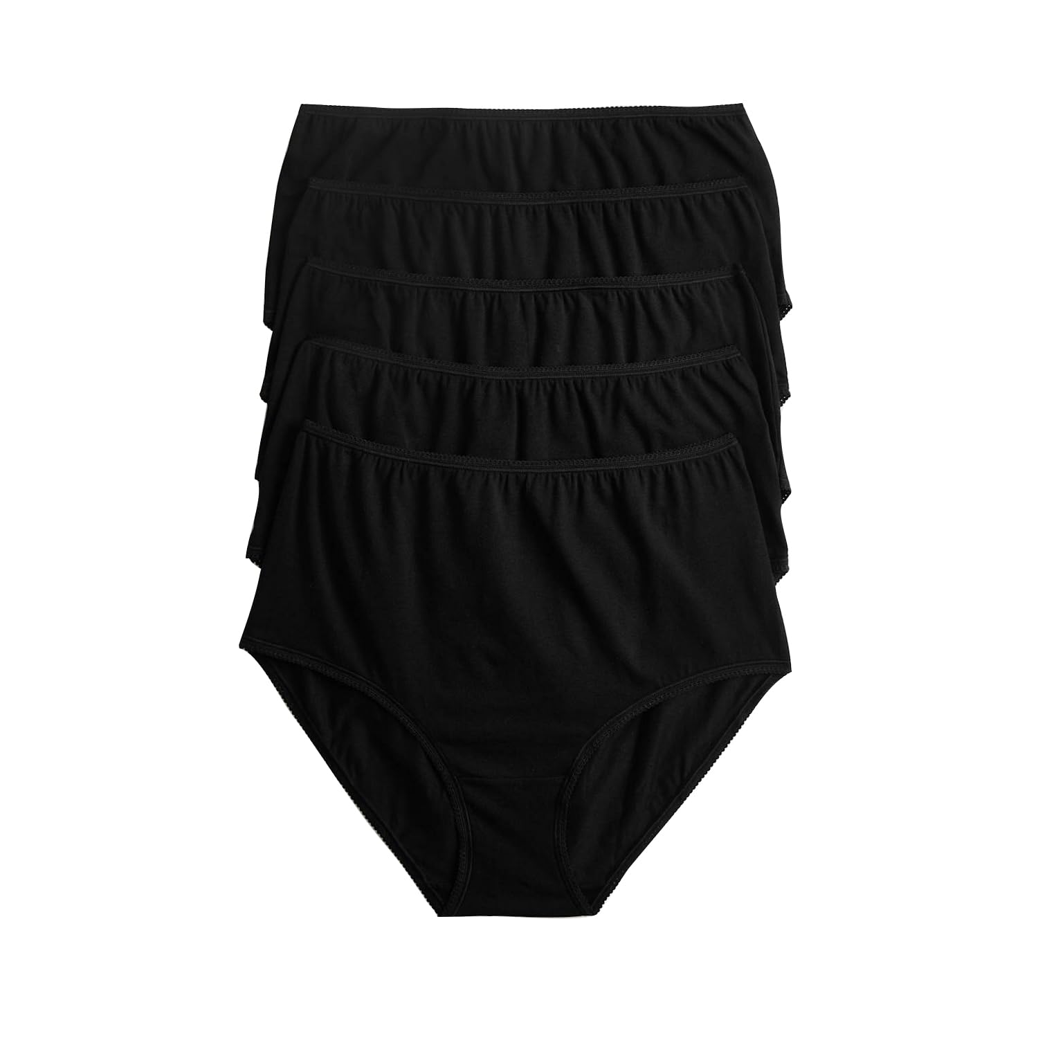 marks & spencer Womens Cotton Blend Solid High Rise Full Briefs (Pack of 5)-picture-32