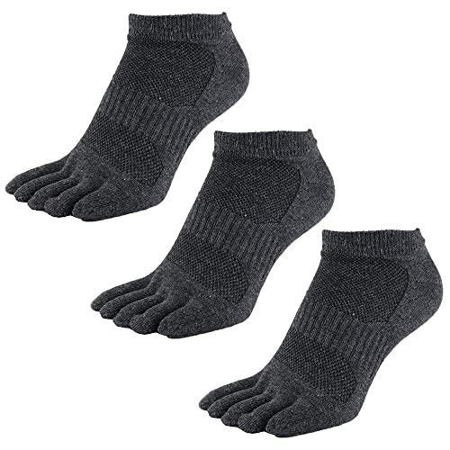 [アスカ] 5本指ソックス 旭化成消臭ROICA使用 くるぶし丈 メンズ 27-29cm 3足