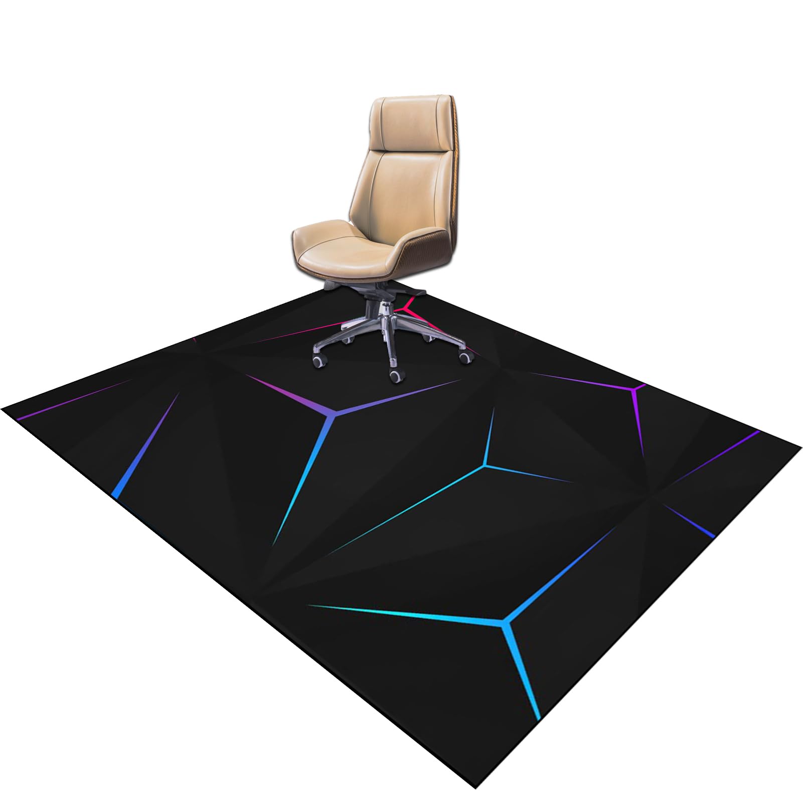 Tapis Chaise de Bureau, Tapis Protections Sol Chaise Bureau antidérapant, Tapis de Sol pour Plancher de Bois, Tapis de Protections en carrelage, Moderne Multi-Usage Tapis de Chaise 110 x 150 cm