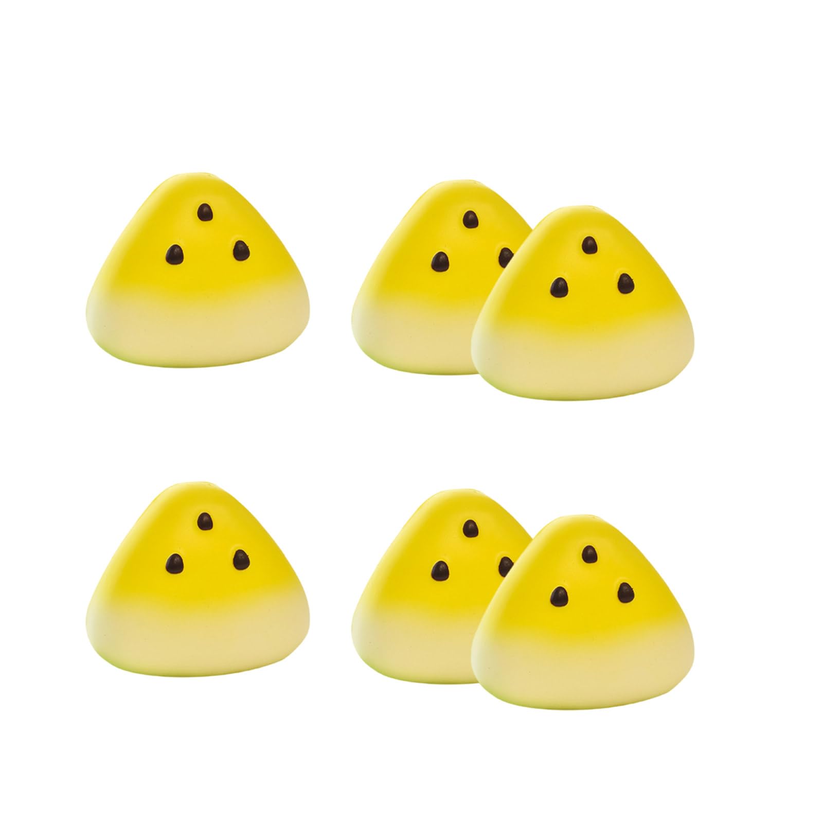 HDOYTXXM 6Pcs Simulation Watermelon Slices Ornament Bright Artificial Watermelon Slices for Party Decorations and Teaching Homes Kitchen Decors