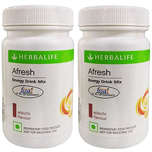 Image of Herbalife Nutrition Afresh Energy Drink Mix Elaichi 50 g Pack of 2