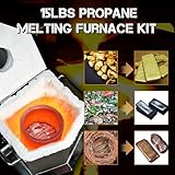 CANALHOUT Propane Smelting Furnace Kit with 7kg Crucible, Tongs etc.，Full Stainless Steel Made, at Home Foundry Melting Aluminum Gold Silver Copper Scrap Metal Recycle (7KG Furnace Kit & Tongs set) - Image 5